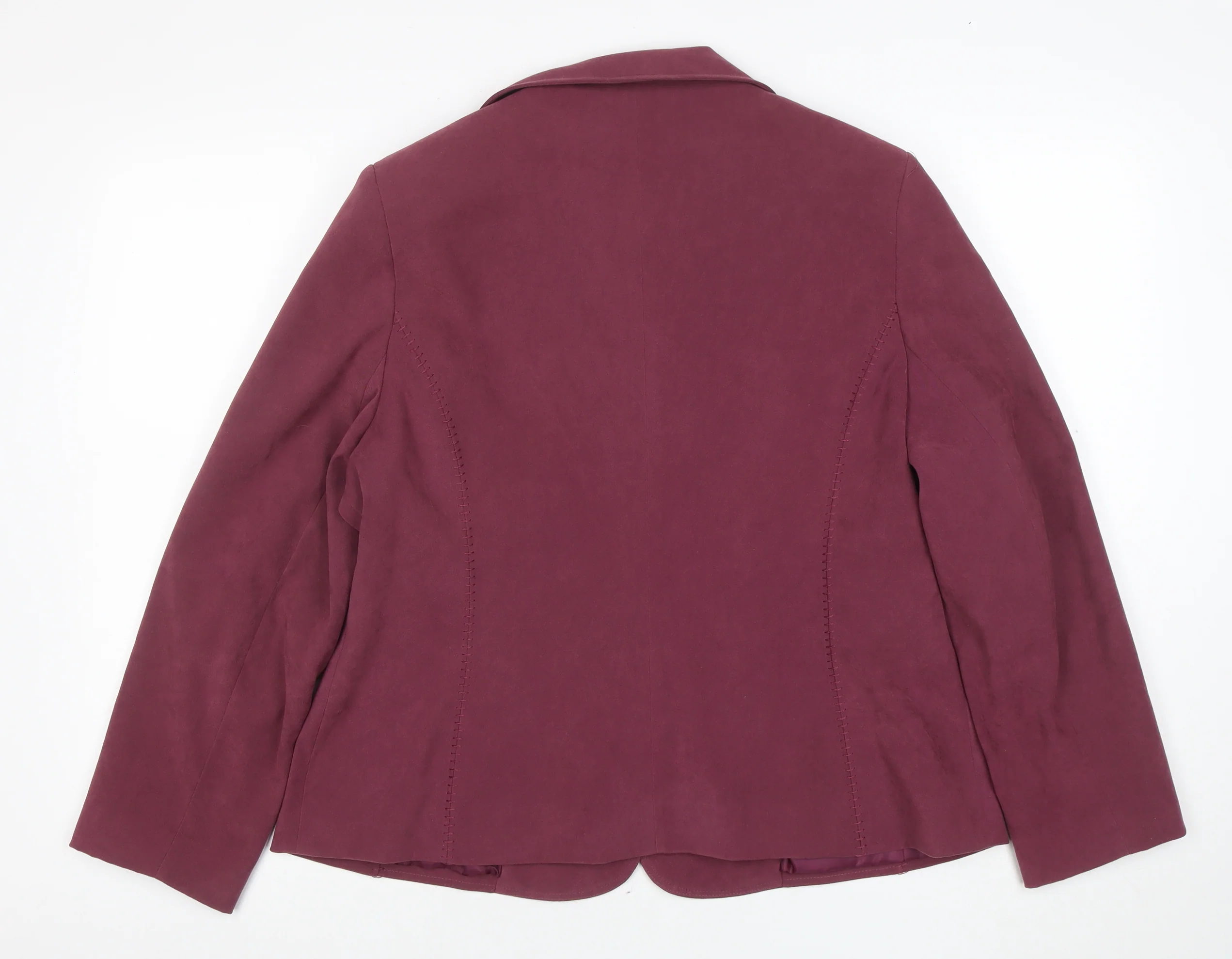 BHS Women’s Purple Tailored Blazer Size 18 Single-Breasted Jacket - Image 3