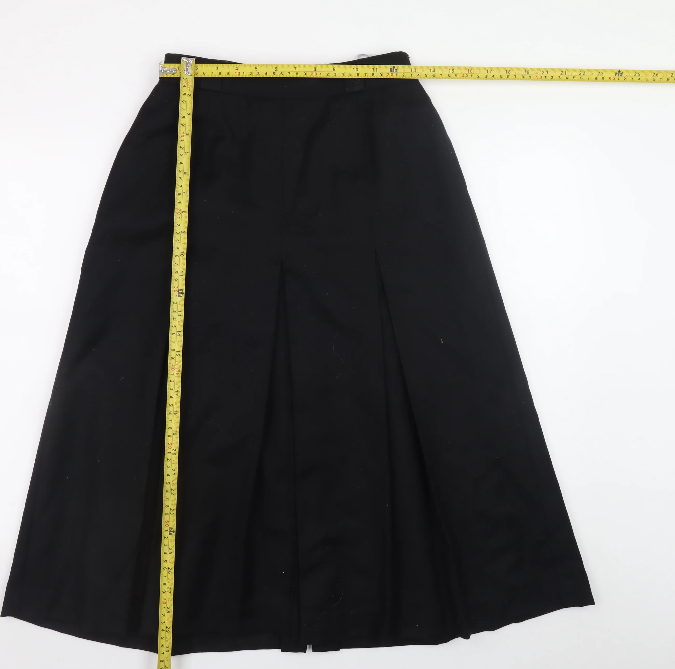 Bianca Womens Black Midi Pleated Lined Formal Skirt Size 10 - Image 2
