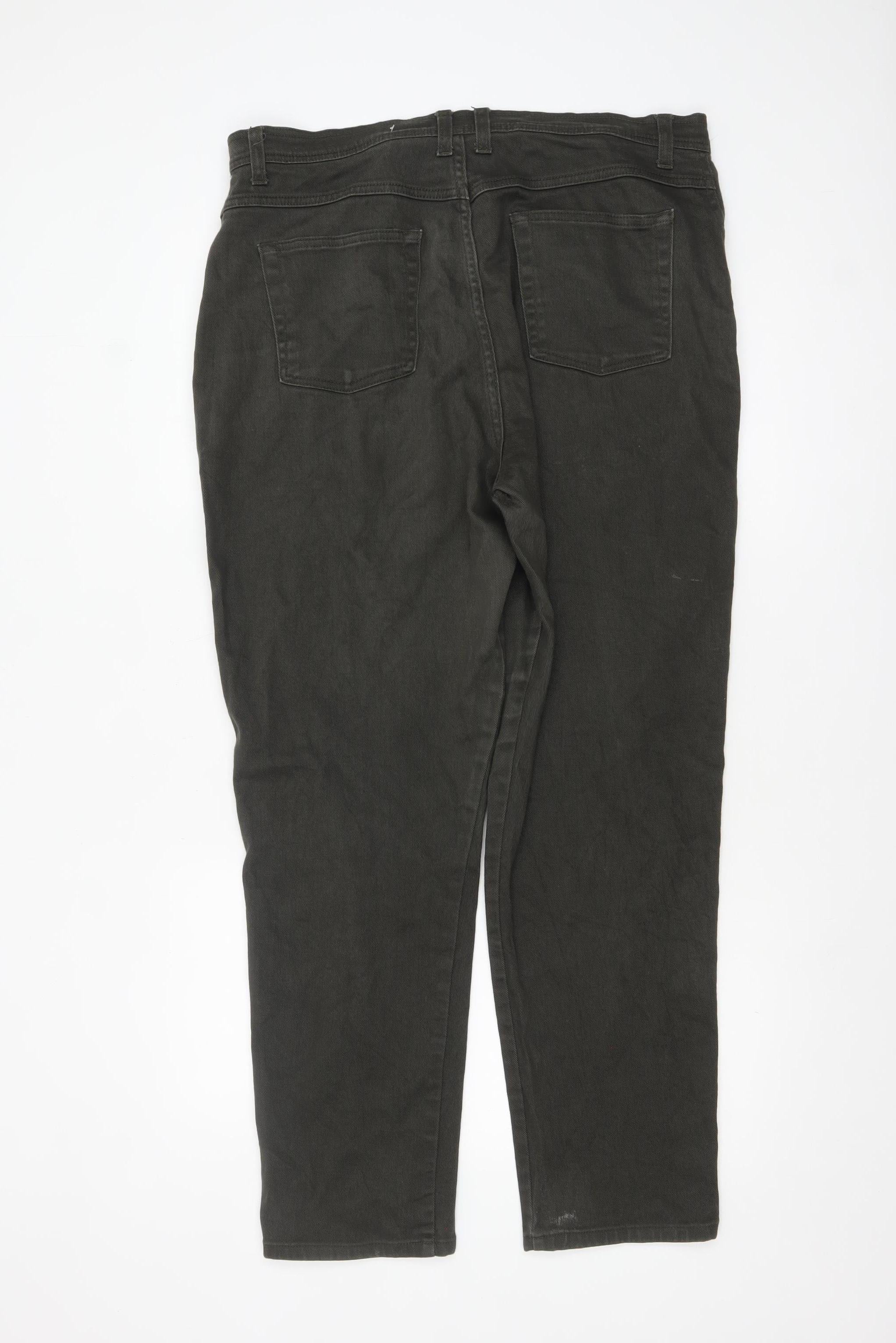 Bill Blass Women’s Black Stretch Straight Jeans Size 16 - Image 3