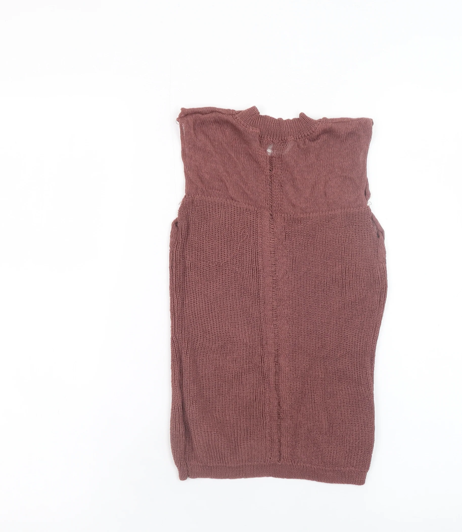 Black Tape Womens Mauve Sleeveless Knit Top Size Small Viscose Blend - Image 3