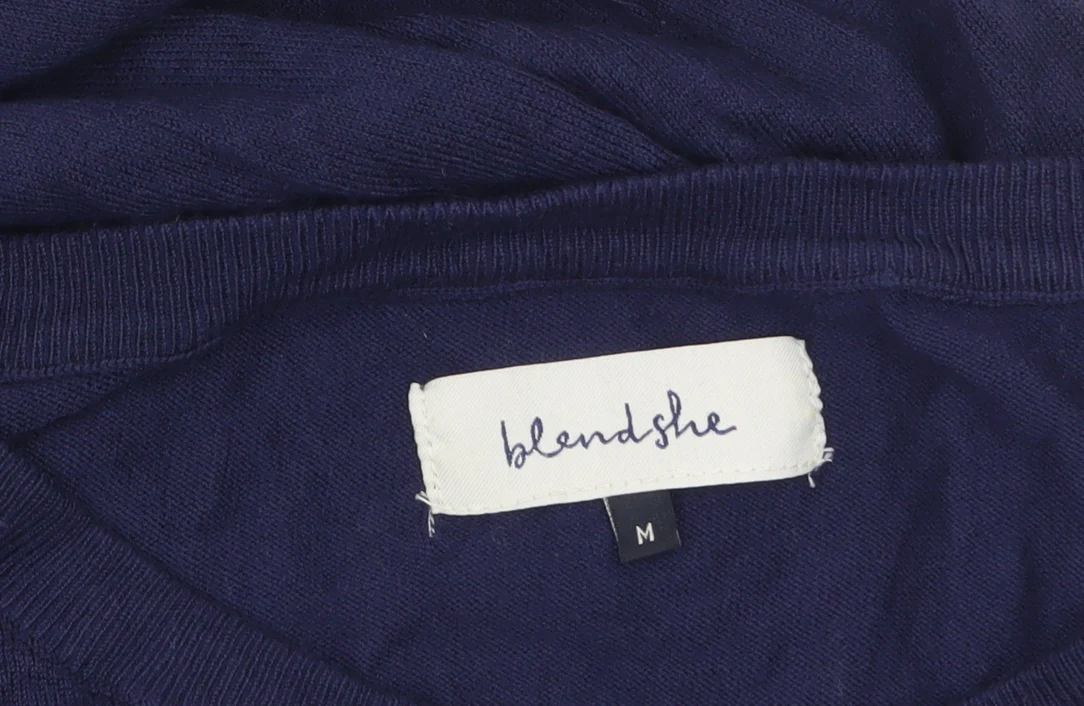 blendshe Women's Blue Pullover Jumper M Long Sleeve Crew Neck Knit - Image 5