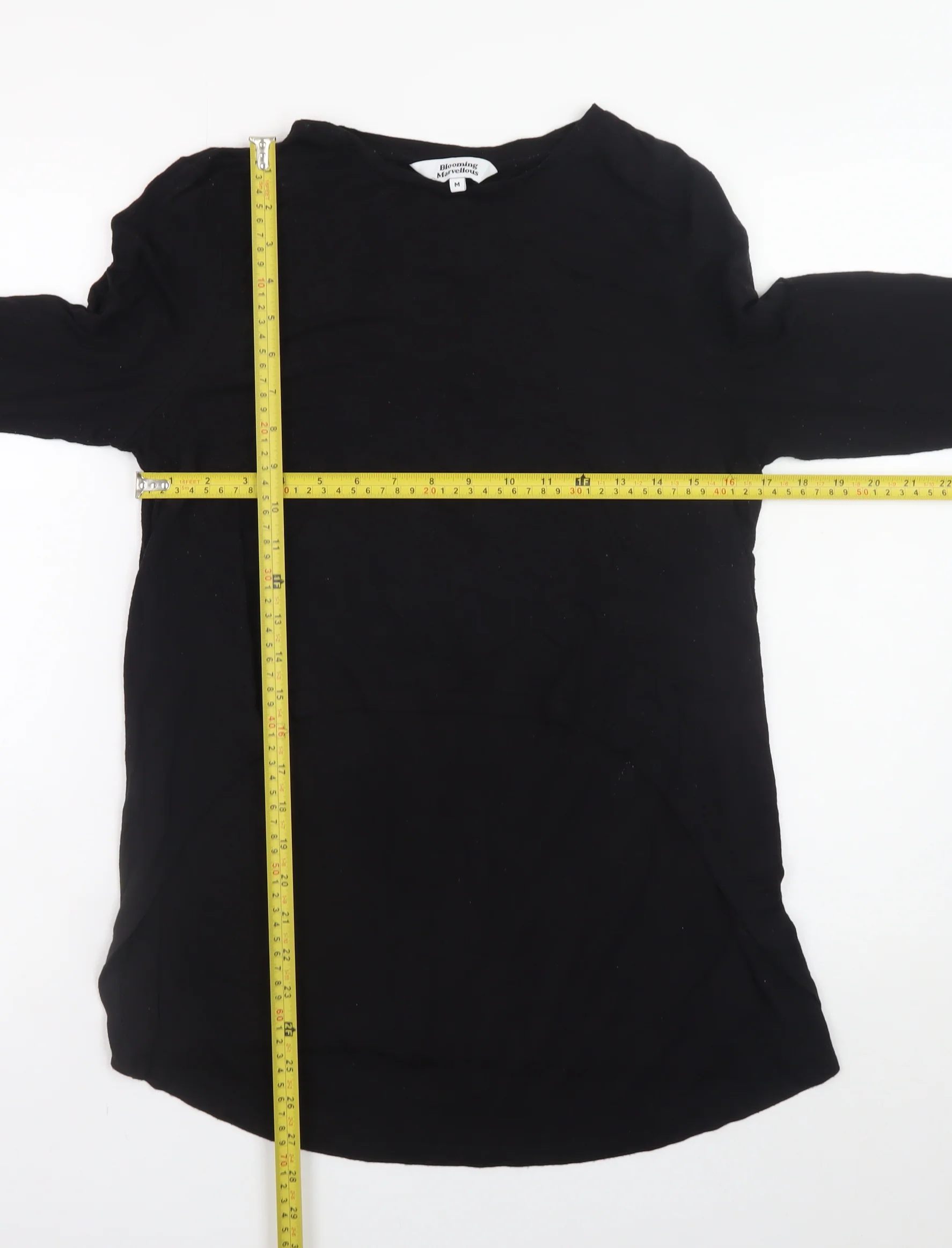 Blooming Marvellous Womens Black Maternity Long Sleeve Cotton Blouse Size 14 - Image 2