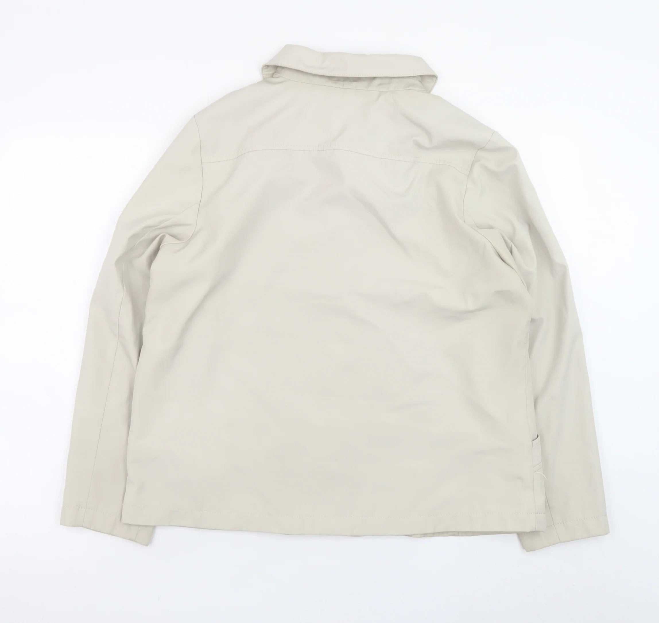 Bm Collection Women's Beige Mid-Length Polyester Jacket Size M - Image 3