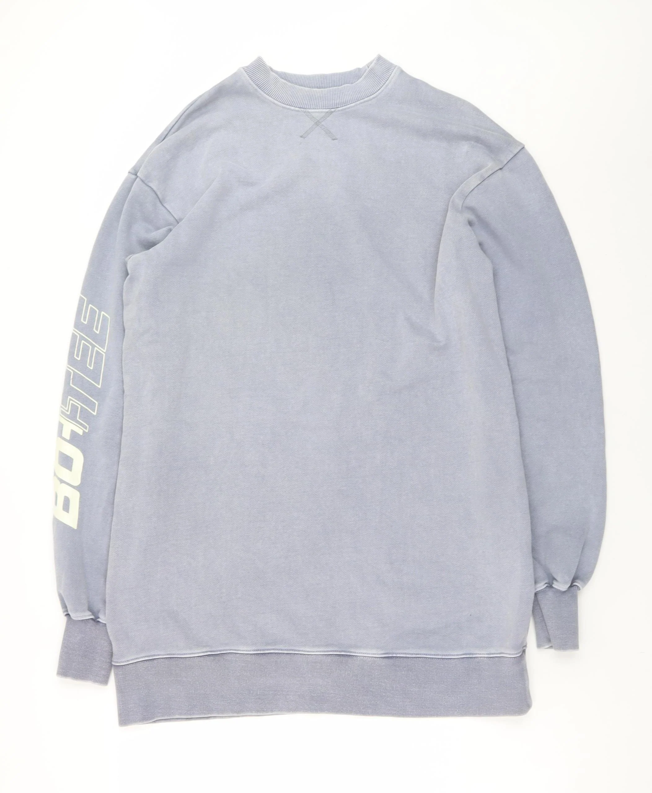 BO+TEE Women Blue XS Sweatshirt Dress Long Sleeve Casual Jersey