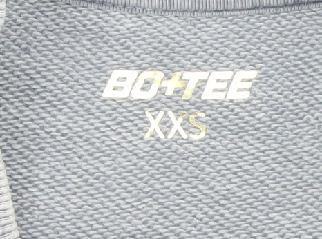 BO+TEE Women Blue XS Sweatshirt Dress Long Sleeve Casual Jersey - Image 4