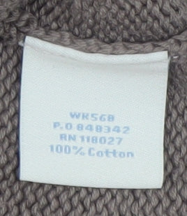 Boden Women Beige Cotton V-Neck Long Sleeve Cardigan Size 10 - Image 5