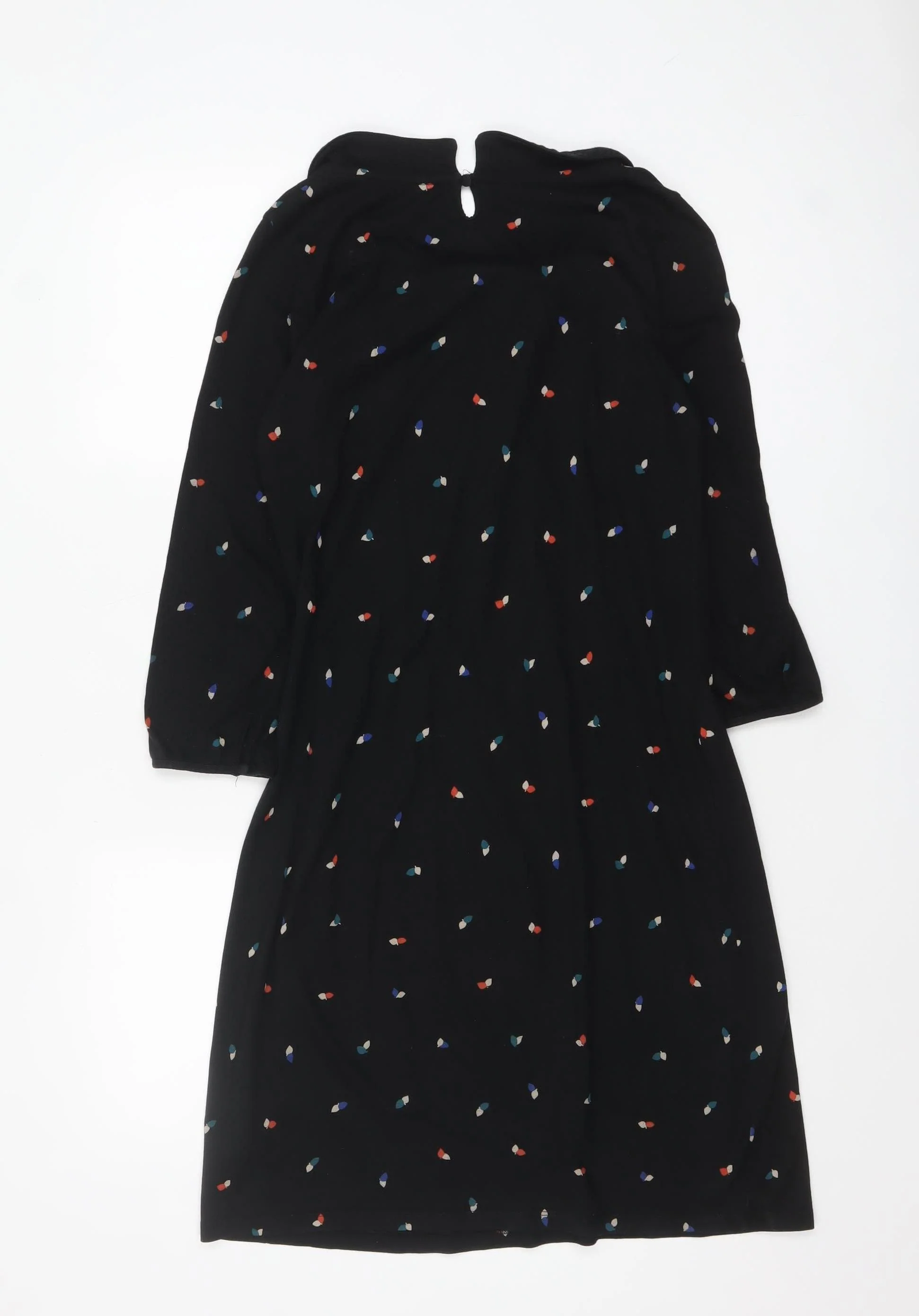 Boden Women Black Polka Dot Shift Dress Size 8 - Image 3