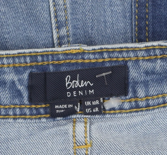 Boden Women’s Blue Denim Straight Skirt Size 10 Knee Length - Image 5