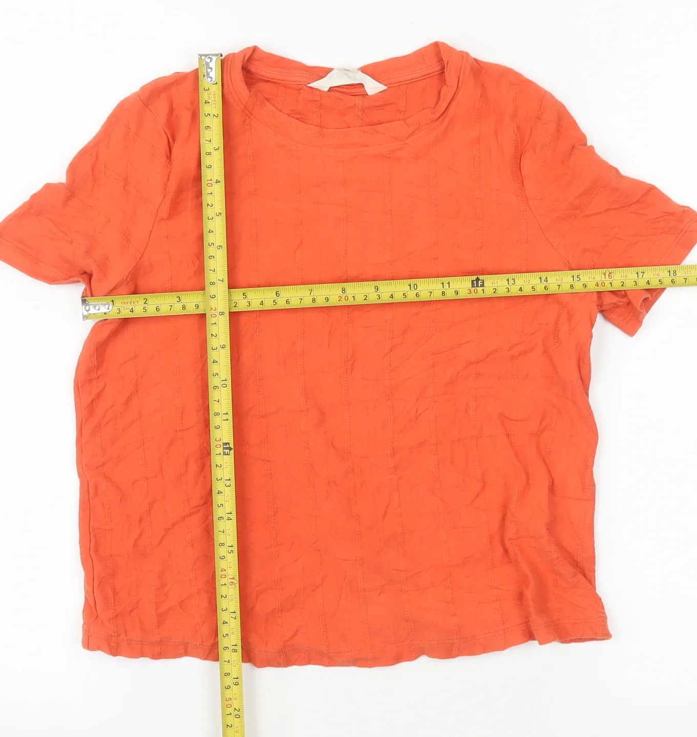 Boden Women’s Orange Cotton Short Sleeve Basic T-Shirt Size 6 - Image 2