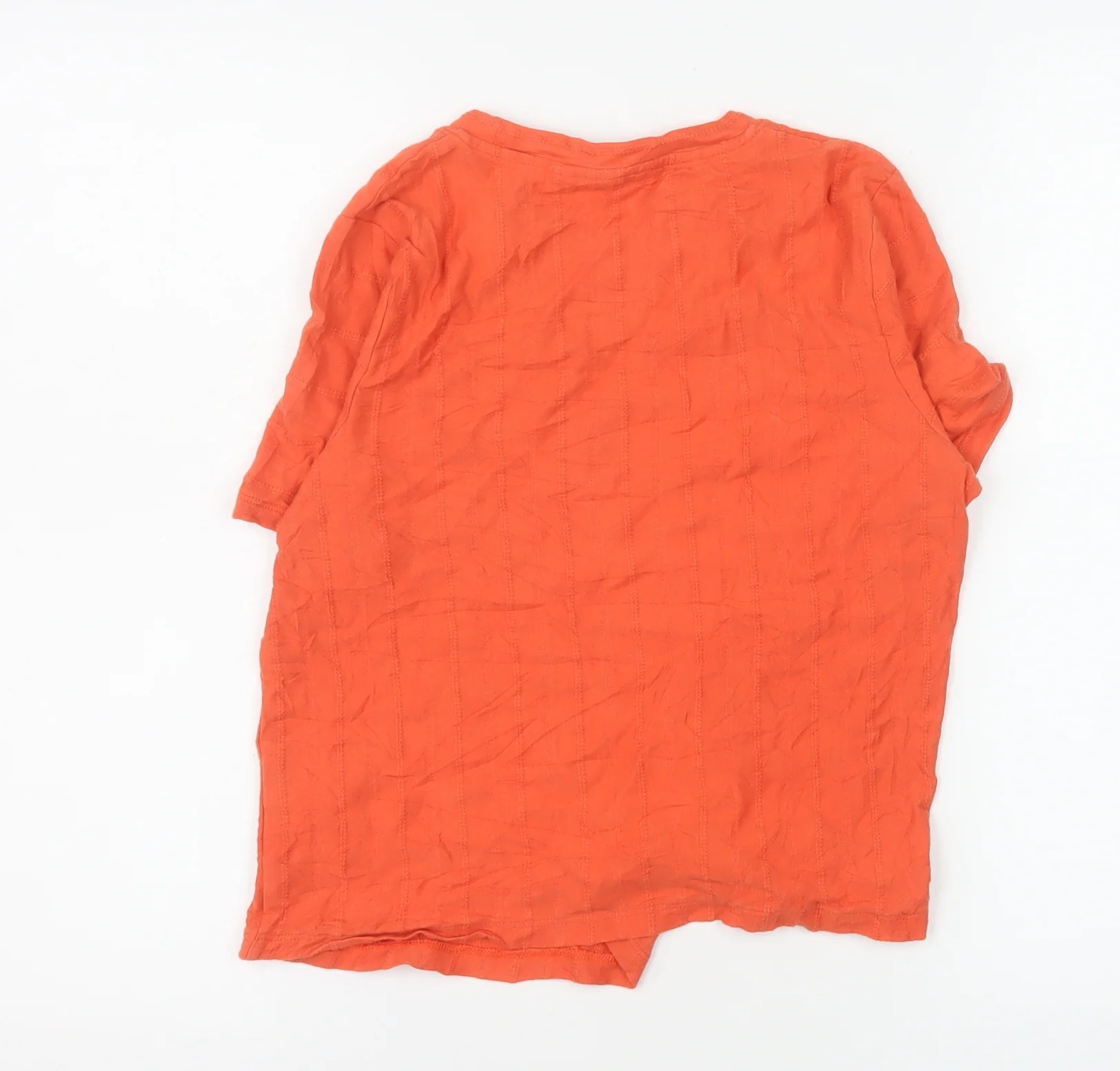 Boden Women’s Orange Cotton Short Sleeve Basic T-Shirt Size 6 - Image 3