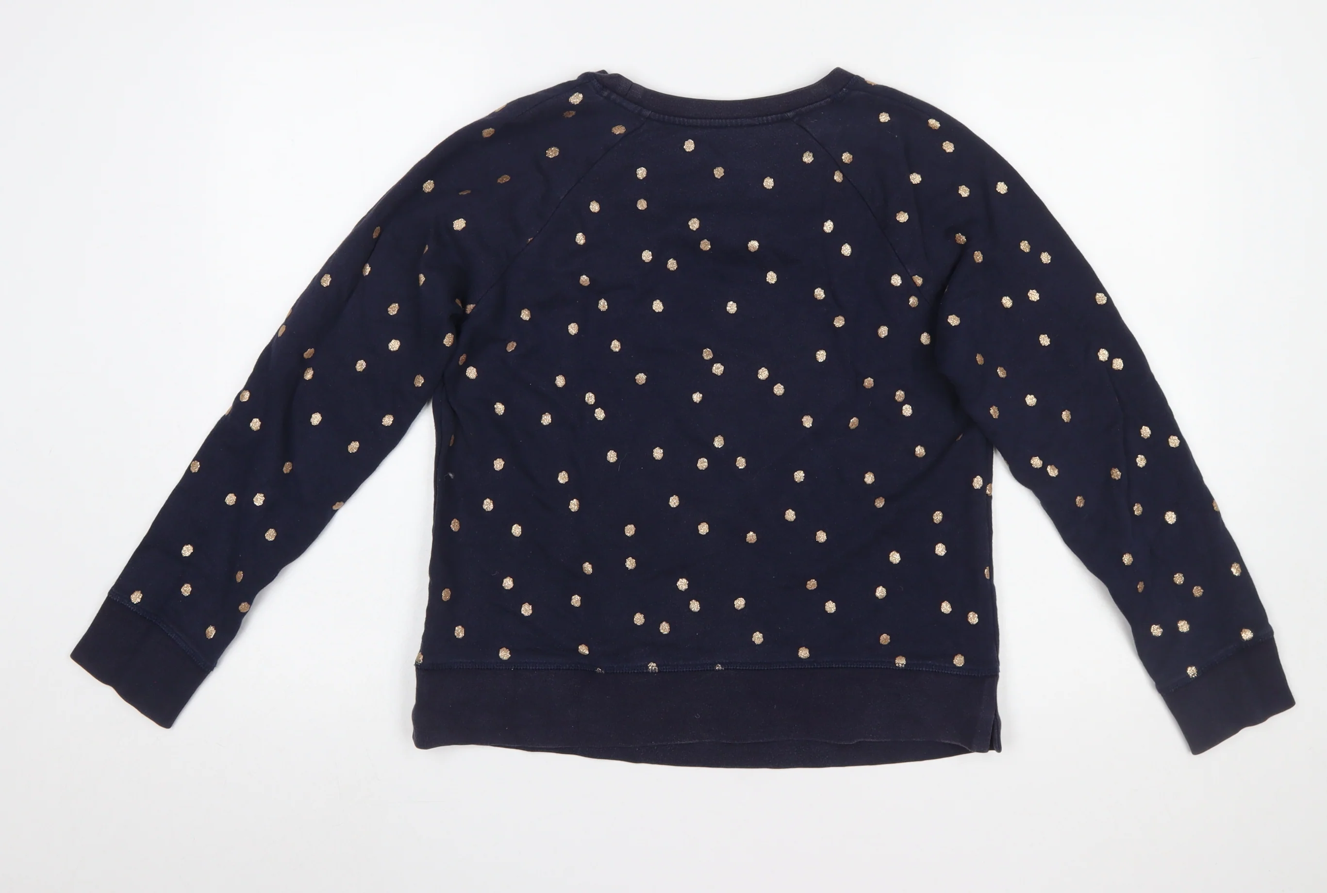 Boden Women's Navy Polka Dot Pullover Sweatshirt Size S - Image 3