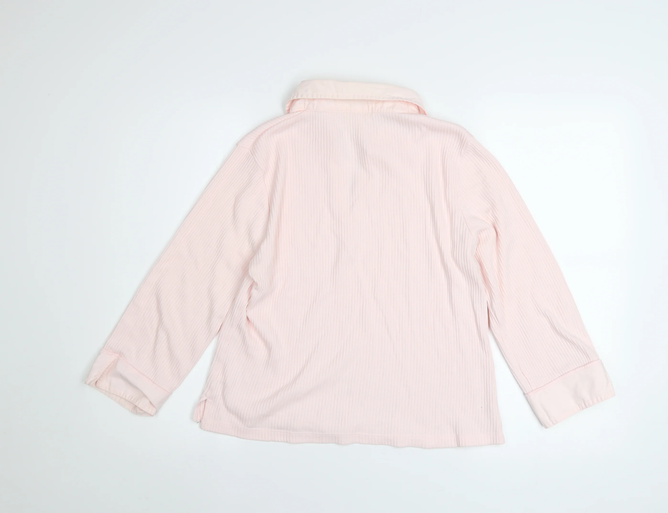 Bonmarché Women’s Pink Long Sleeve Cotton Tunic Blouse Size L - Image 3