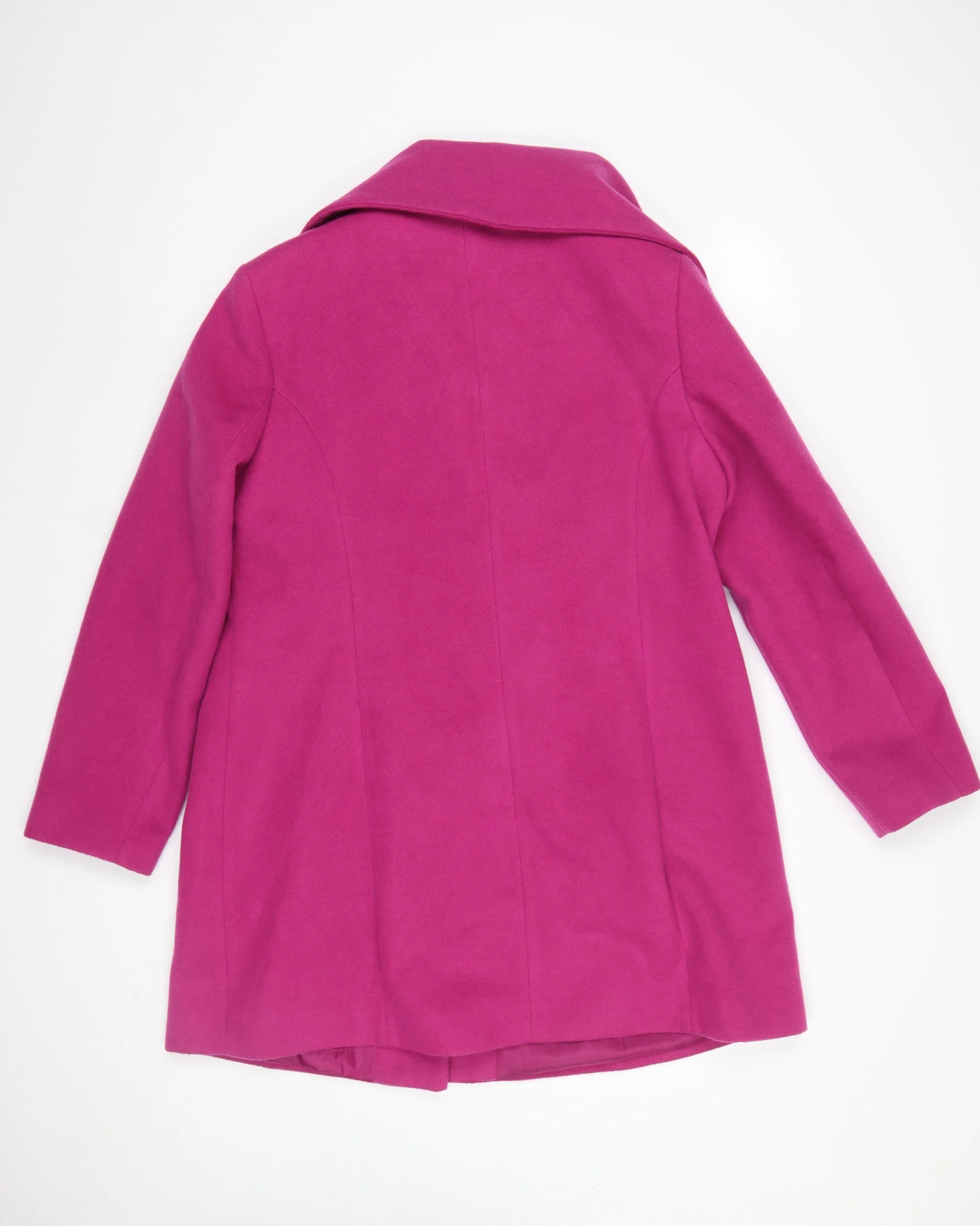 Bonmarché Women’s Pink Mid-Length Overcoat Size 16 Lined - Image 3