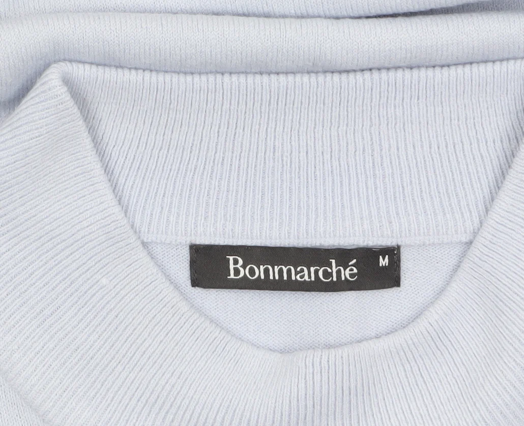 Bonmarché Women's Blue Mock Neck Long Sleeve Knit Jumper Size M - Image 5