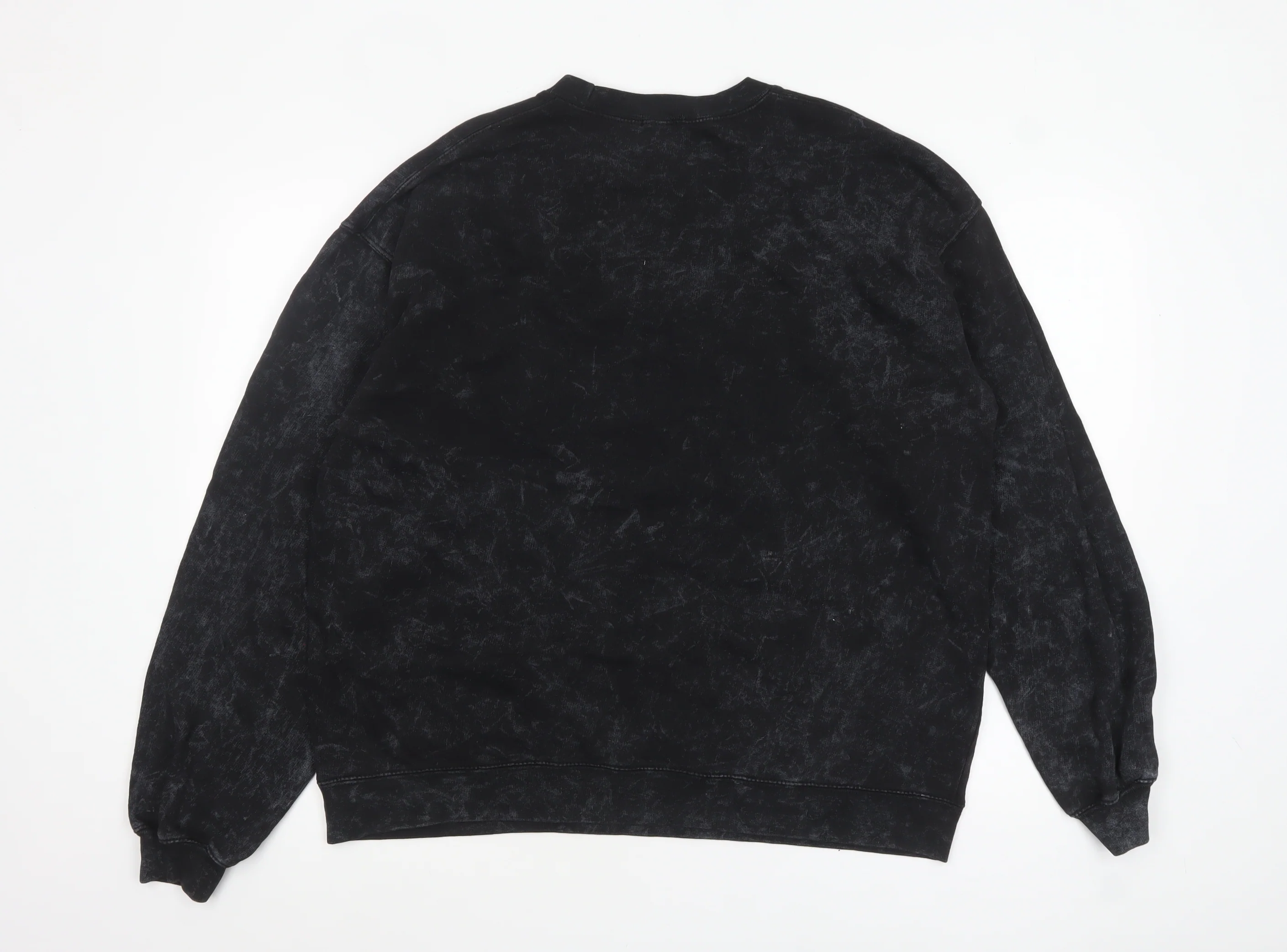 Boohoo Womens Black Graphic Print Pullover Sweatshirt UK 20/22 - Image 3