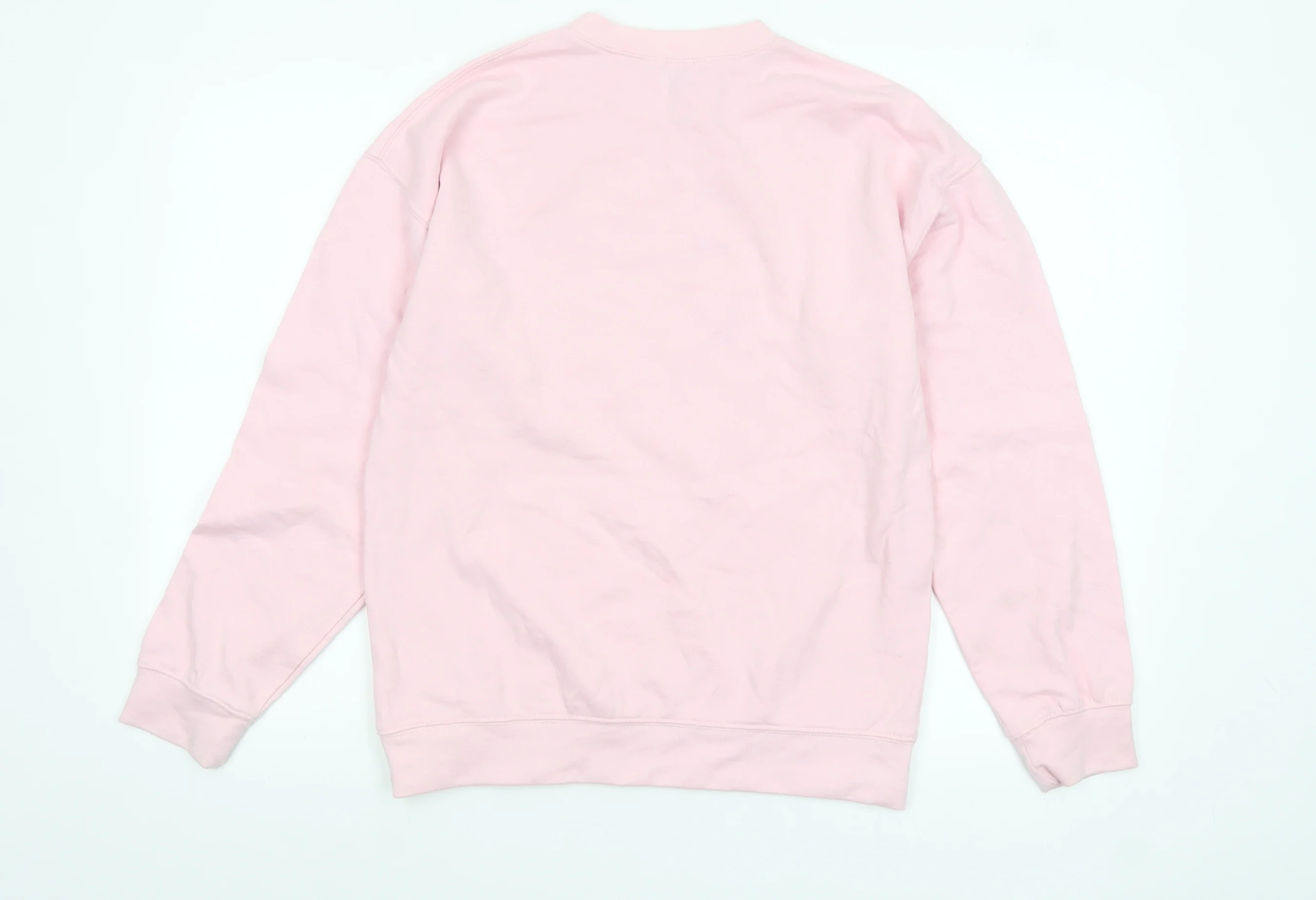 Boohoo Womens Pink Crew Neck Pullover Sweatshirt Size 8 - Image 3