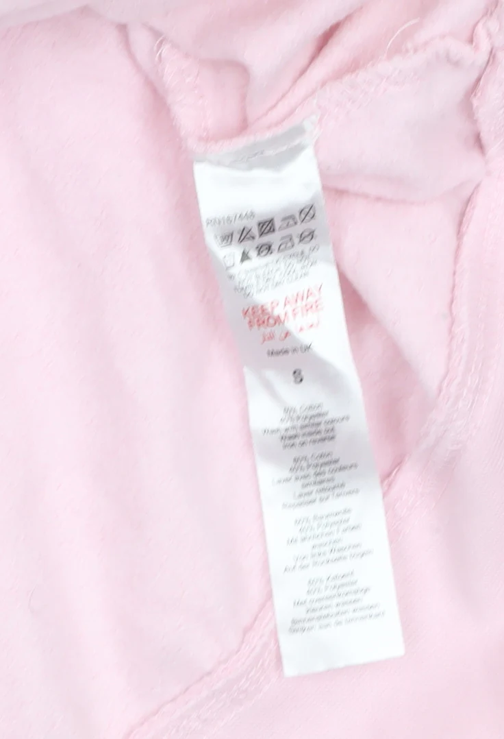 Boohoo Womens Pink Crew Neck Pullover Sweatshirt Size 8 - Image 4