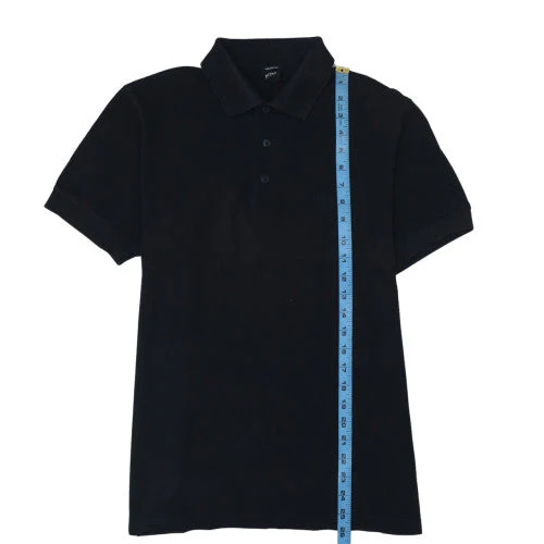 BOSS Men's Black Pima Cotton Polo Shirt Size M Short Sleeve - Image 3
