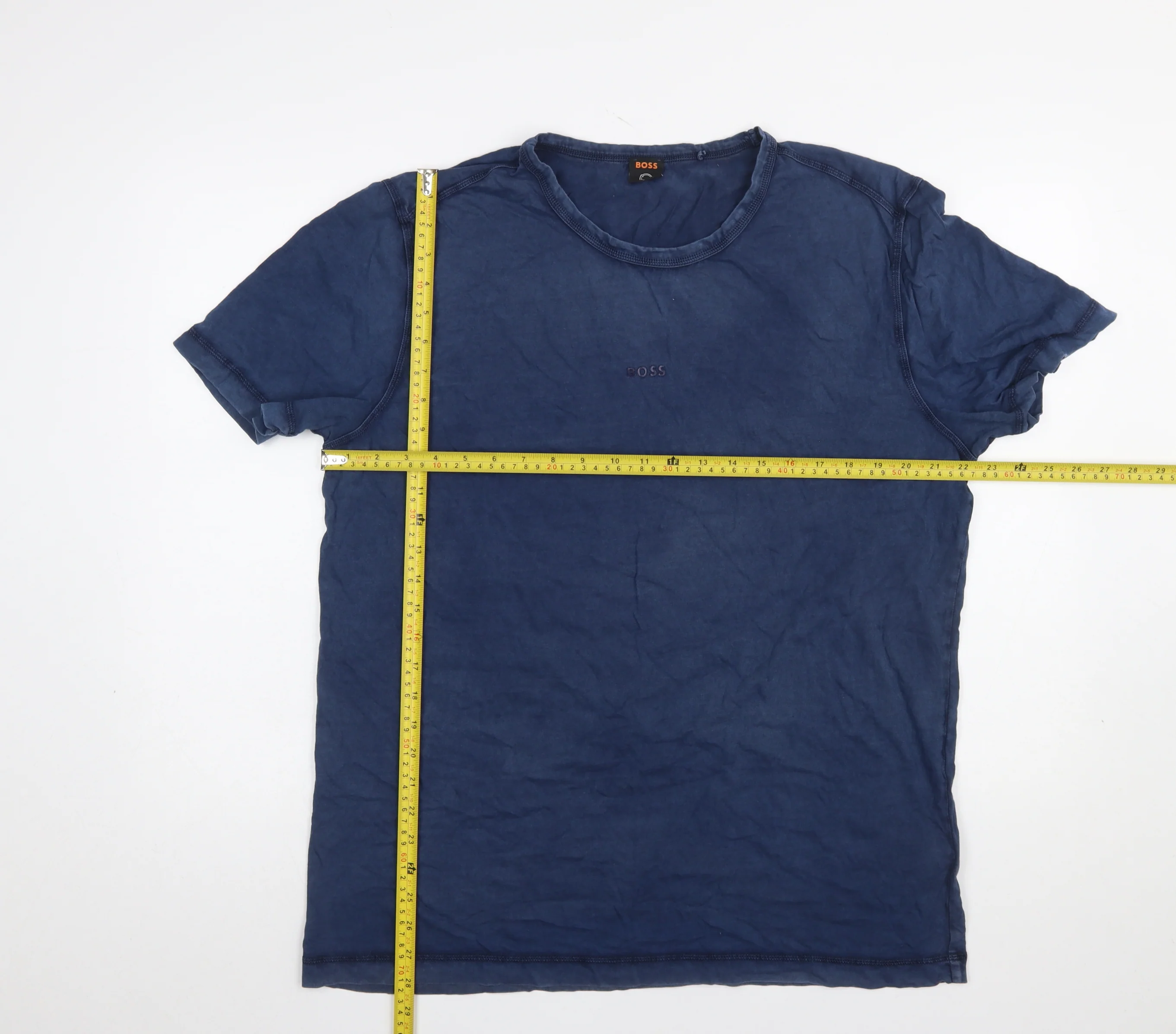 BOSS Men's Blue 2XL Regular Fit Cotton Crew Neck T-Shirt - Image 2