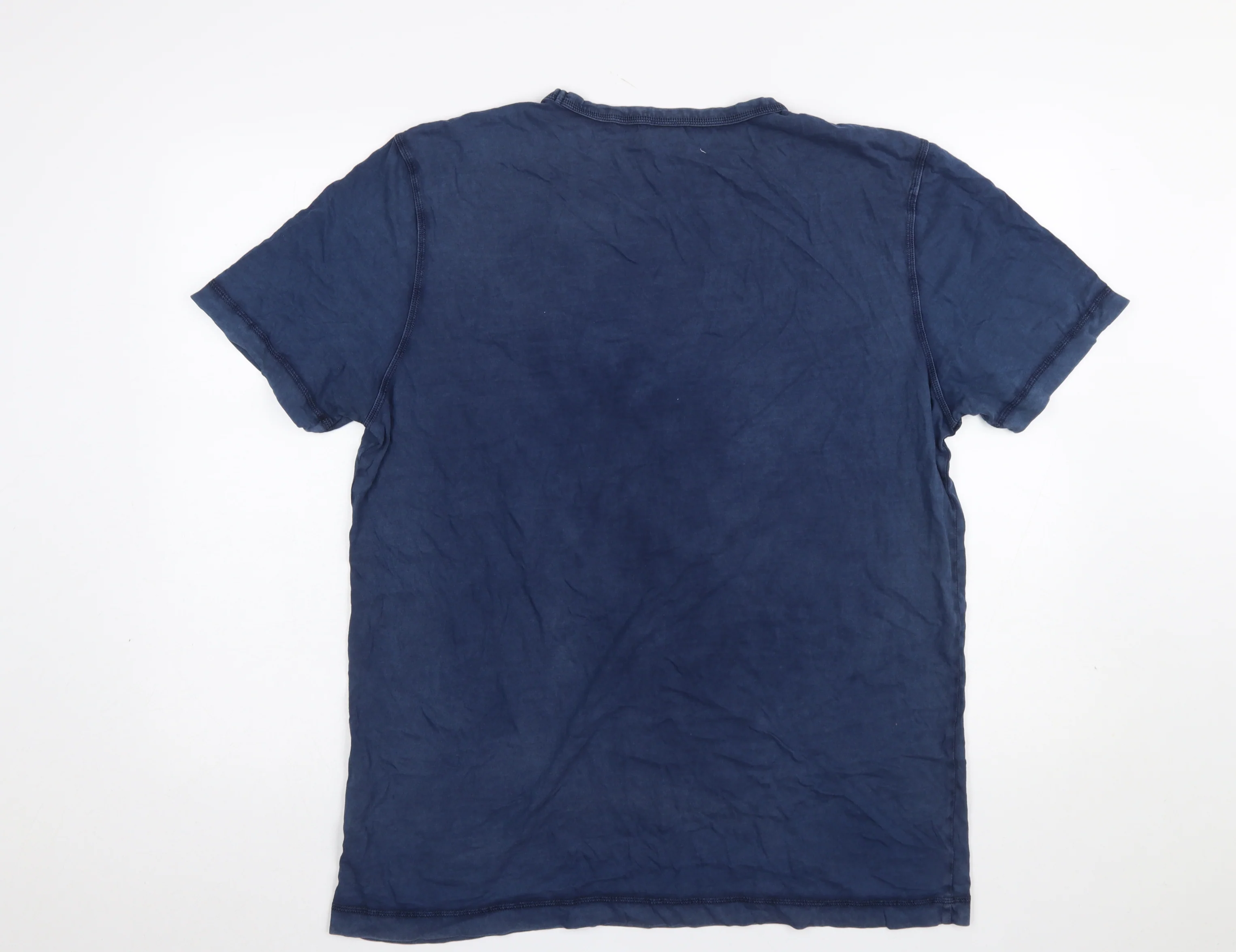 BOSS Men's Blue 2XL Regular Fit Cotton Crew Neck T-Shirt - Image 3