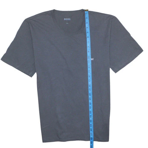 BOSS Mens Grey Short Sleeve Crew Neck Cotton T-Shirt XXL - Image 2