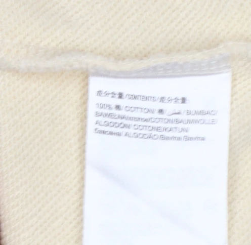 Bossini Women Beige Crew Neck Pullover Sweatshirt XL Cotton Casual - Image 5