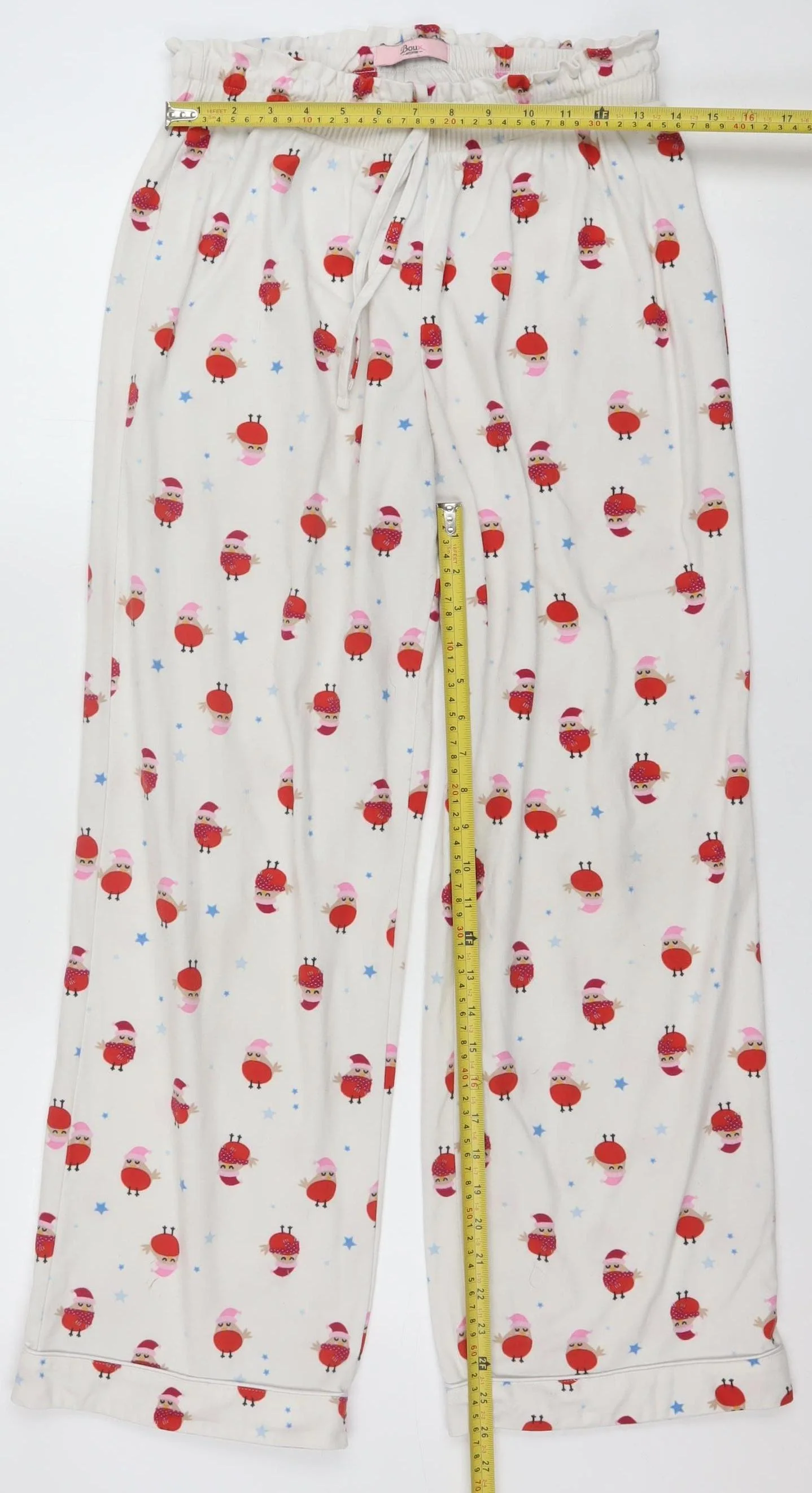 Boux Avenue Women’s White Christmas Robin Print Pyjama Pants UK 10 - Image 2