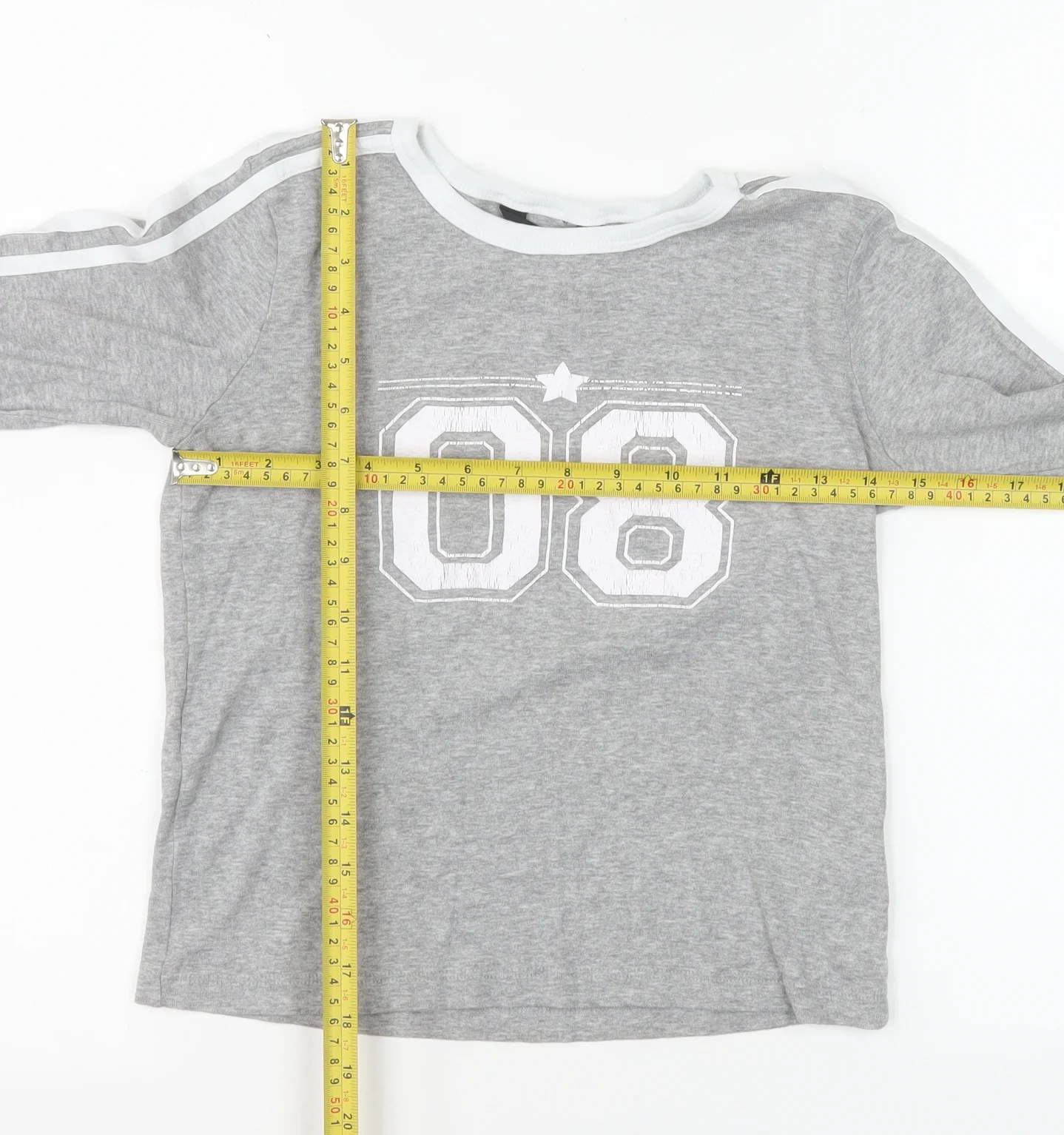 Brave Soul Women's Grey Long Sleeve Sports T-Shirt Size M - Image 2