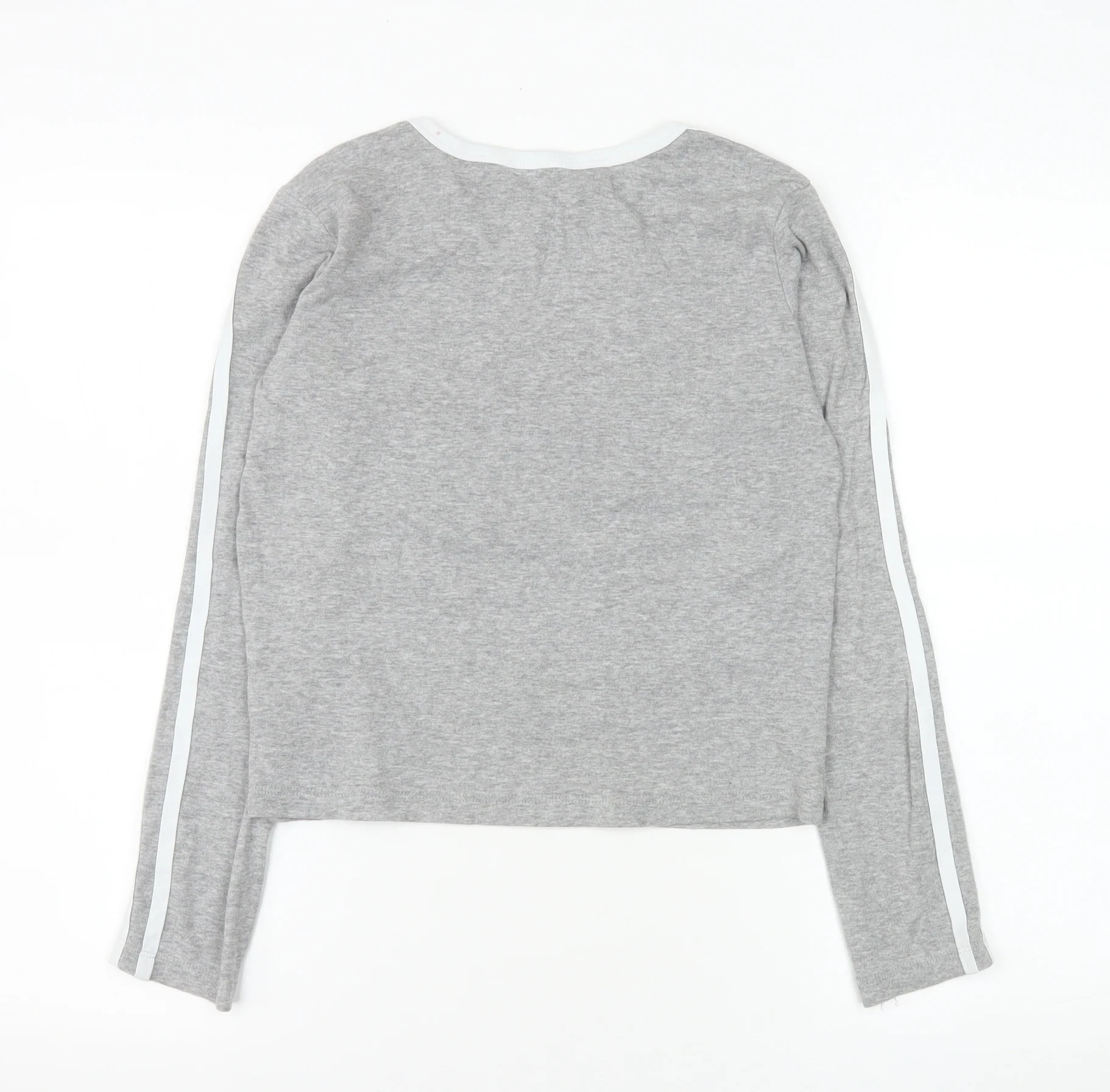 Brave Soul Women's Grey Long Sleeve Sports T-Shirt Size M - Image 3