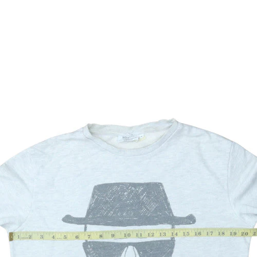 Breaking Bad Women's Grey Heisenberg Graphic Crew Neck Sweatshirt M - Image 2