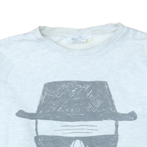Breaking Bad Women's Grey Heisenberg Graphic Crew Neck Sweatshirt M - Image 8