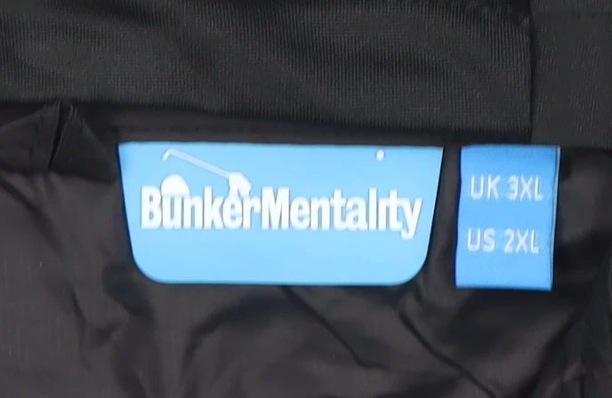 Bunker Mentality Men's Black 3XL Hooded Puffer Jacket - Image 4