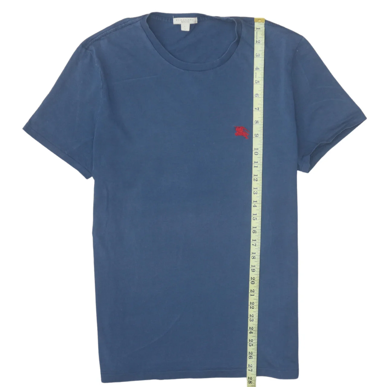 Burberry Brit Men's Blue Cotton Embroidered Logo T-Shirt Size L - Image 2
