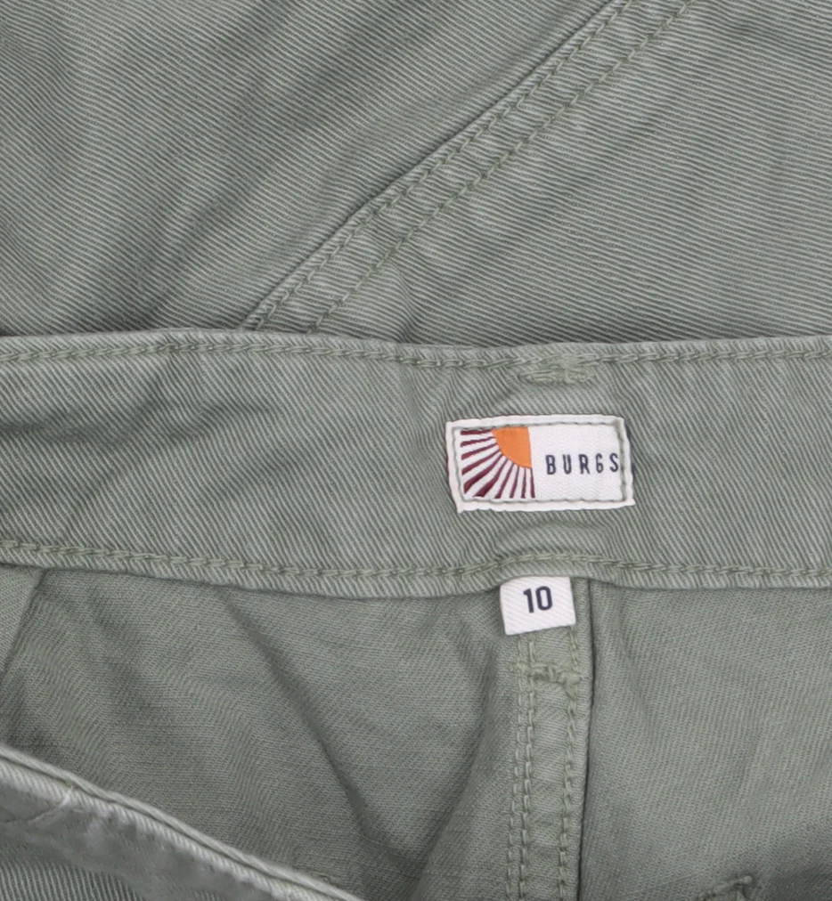 Burgs Womens Green Cargo Trousers Size 10 Cotton Twill Pants - Image 5