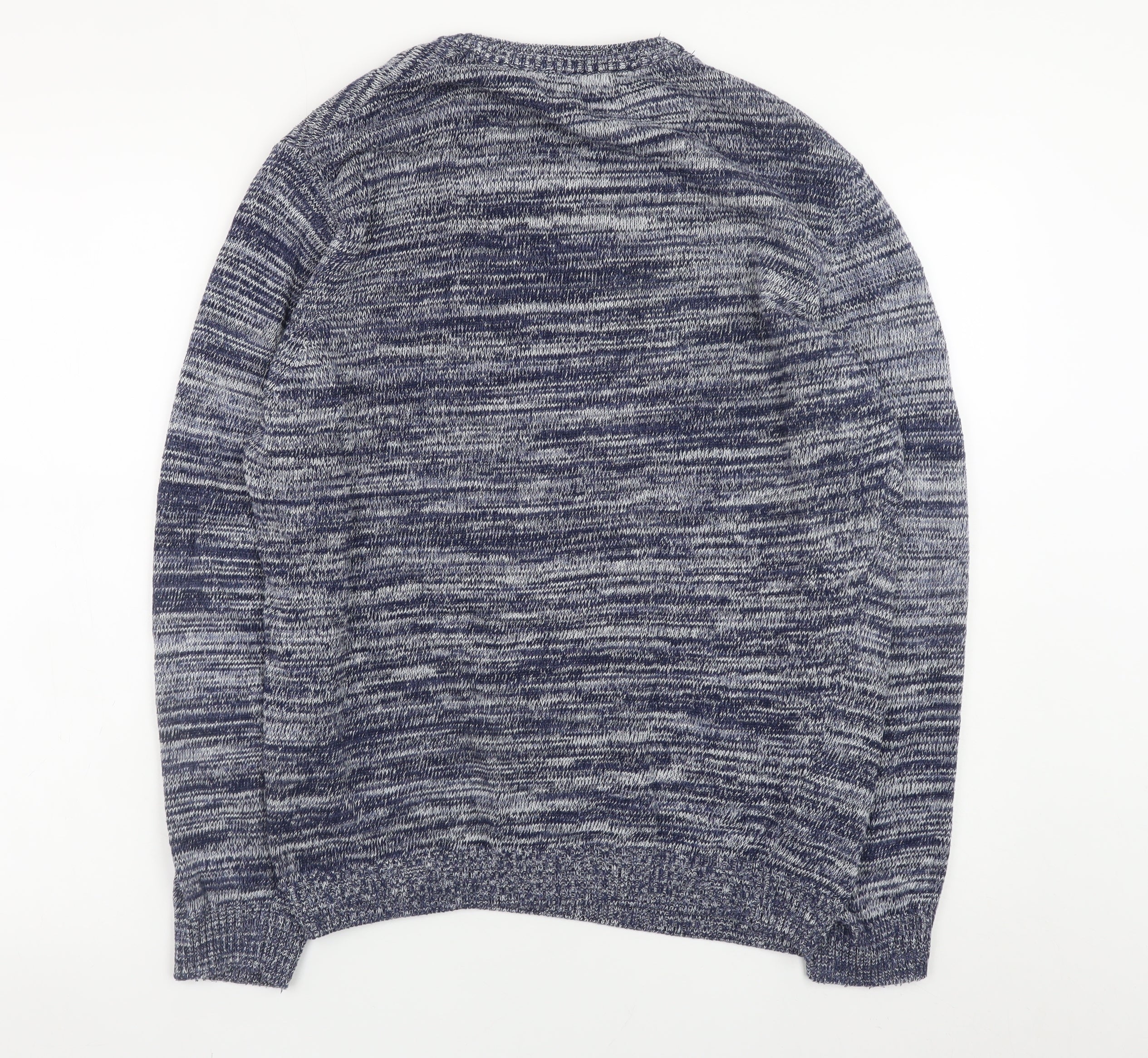 Burton Menswear London Men's Blue Crew Neck Pullover Jumper Medium - Image 3