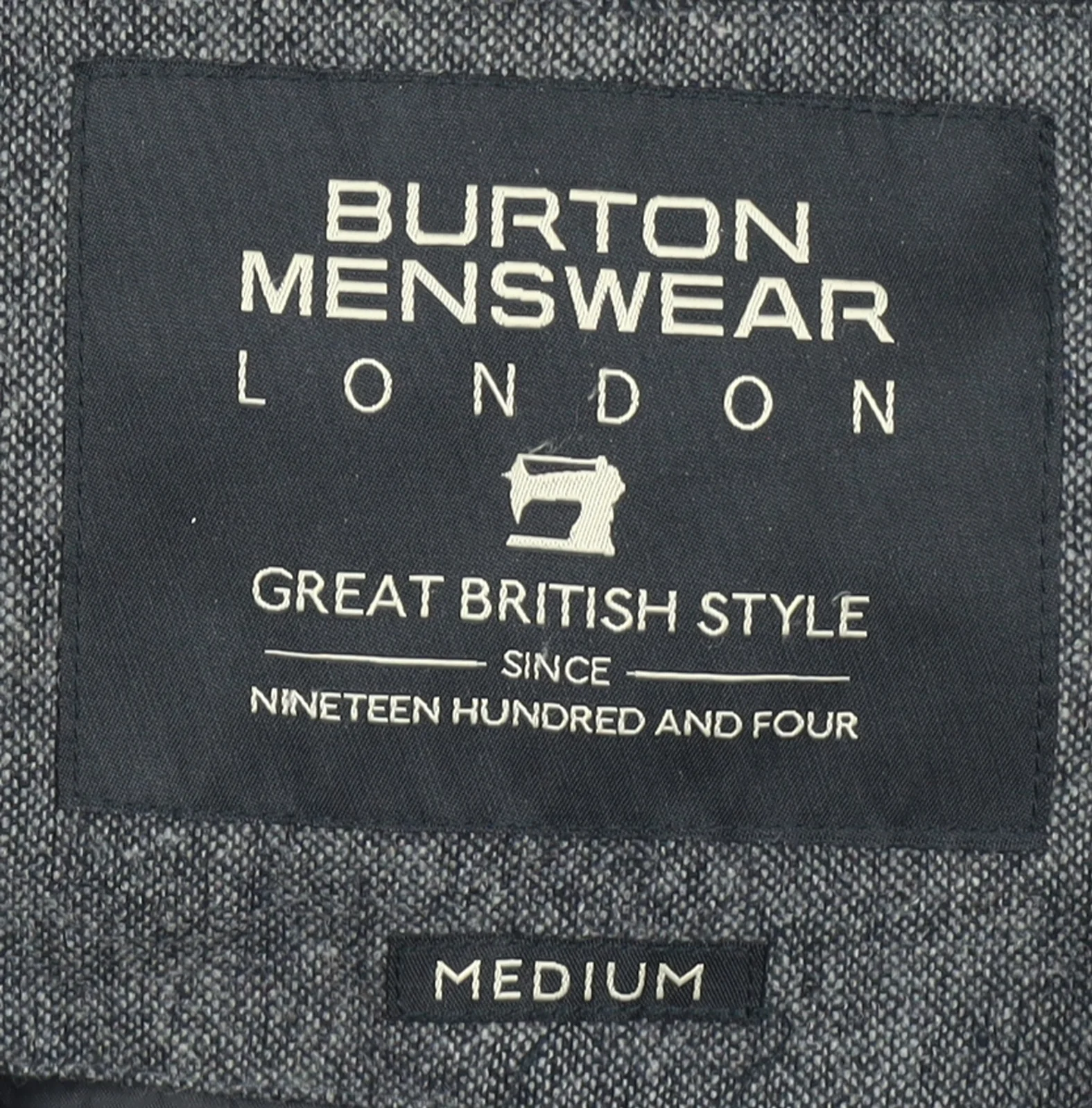 Burton Menswear Men Grey Hooded Puffer Jacket Medium - Image 4