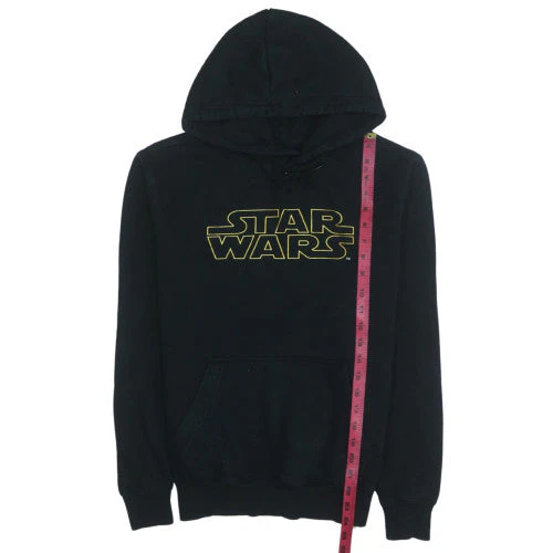 C&A Star Wars Black Pullover Hoodie Womens Small Casual Cotton Blend - Image 3