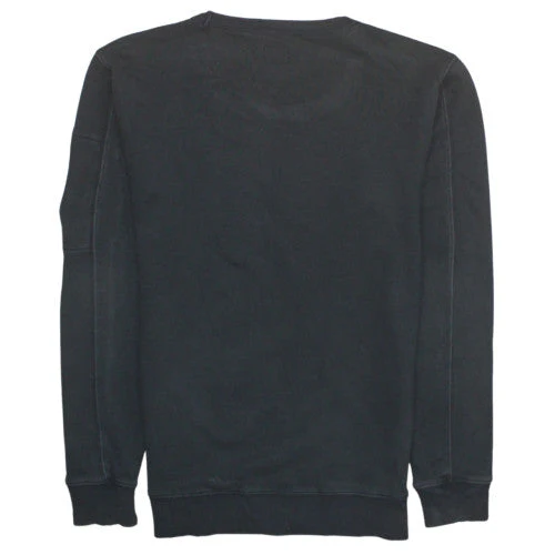 C.P. Company Womens Black Cotton Crew Neck Long Sleeve Top Size 14 - Image 4