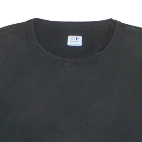 C.P. Company Womens Black Cotton Crew Neck Long Sleeve Top Size 14 - Image 7