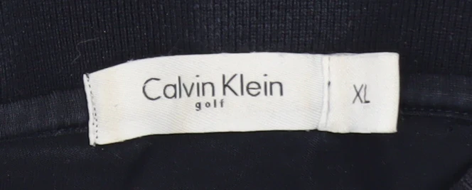 Calvin Klein Golf Men's Black XL Polo Shirt Short Sleeve Cotton - Image 4