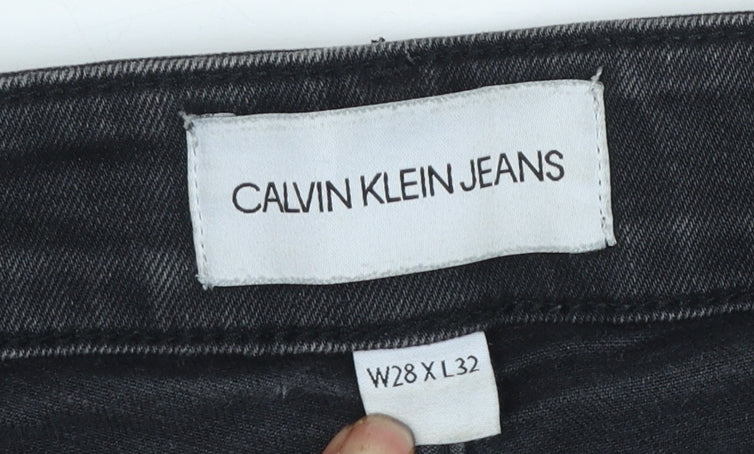 Calvin Klein Jeans Black Slim Fit Men's Denim W28 L32 - Image 6