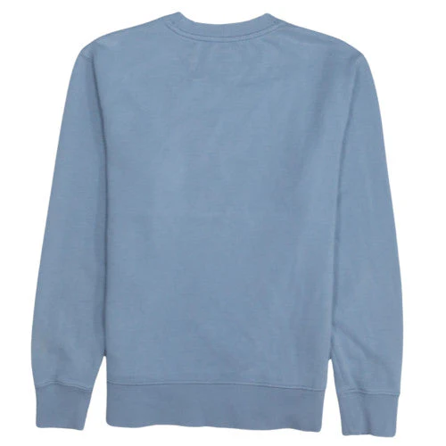 Calvin Klein Jeans Men Blue Cotton Logo Crew Neck Sweatshirt S - Image 4