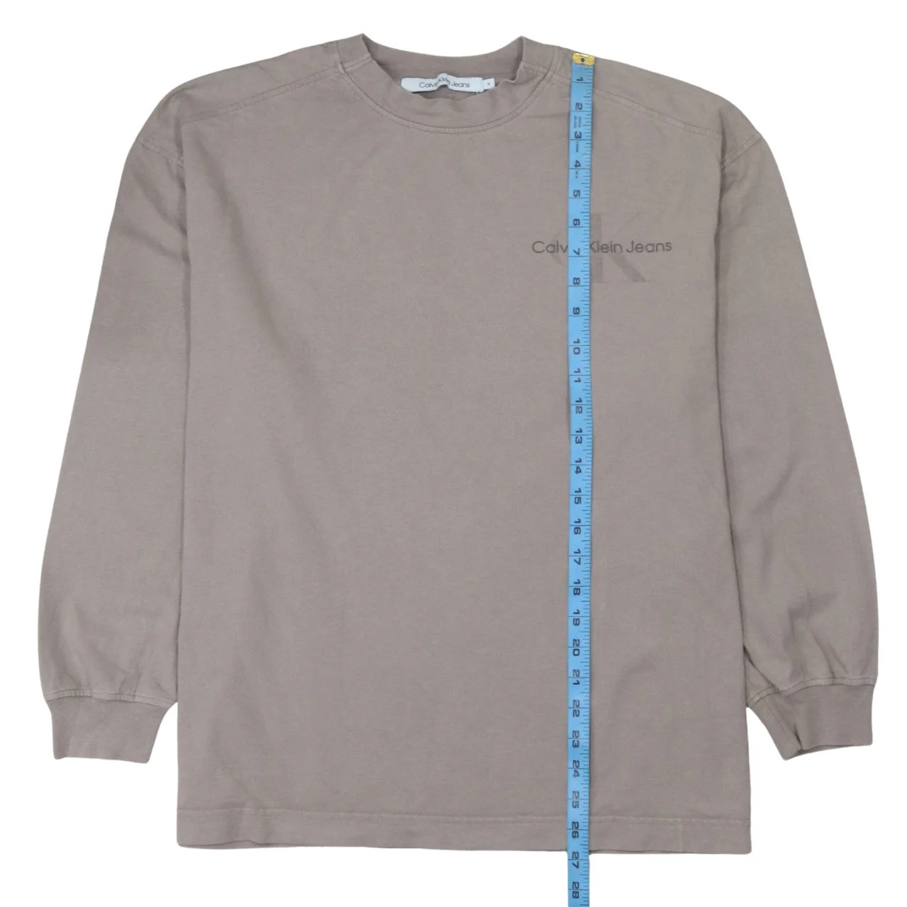 Calvin Klein Jeans Men's Beige M Crew Neck Pullover Sweatshirt - Image 2