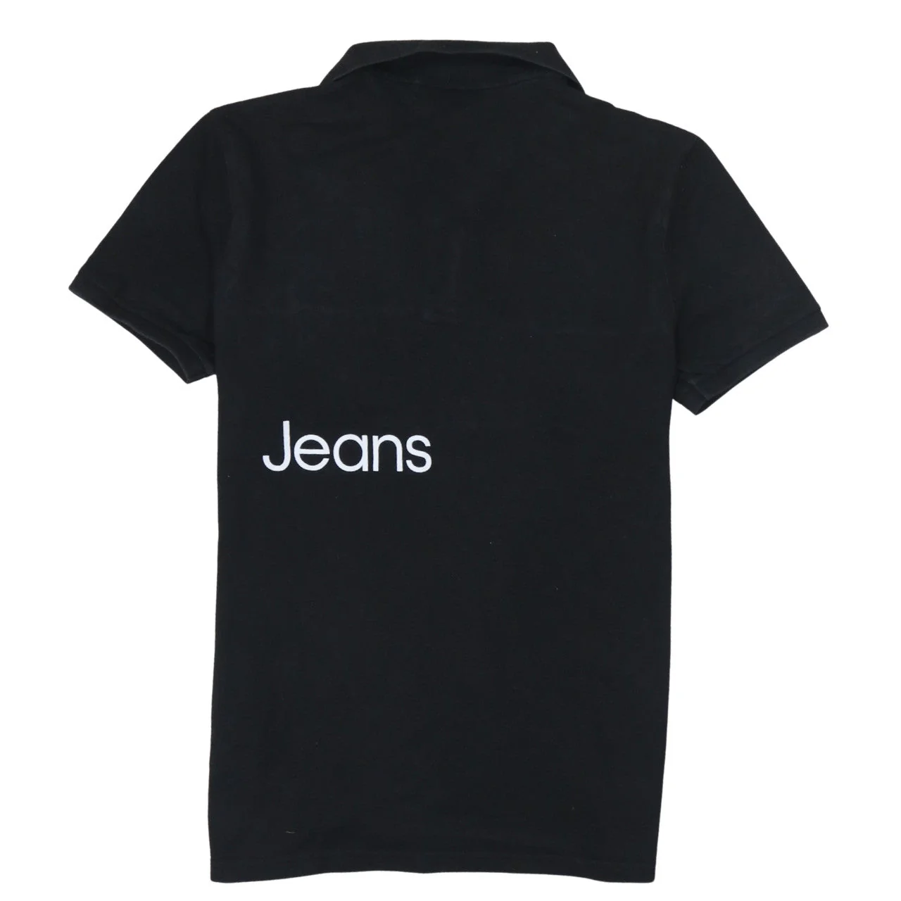 Calvin Klein Jeans Men's Black Colourblock Cotton Polo M - Image 4