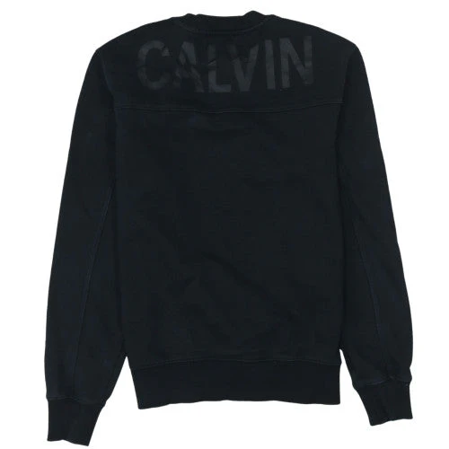Calvin Klein Jeans Men's Black Crew Neck Pullover Sweatshirt Size S - Image 4