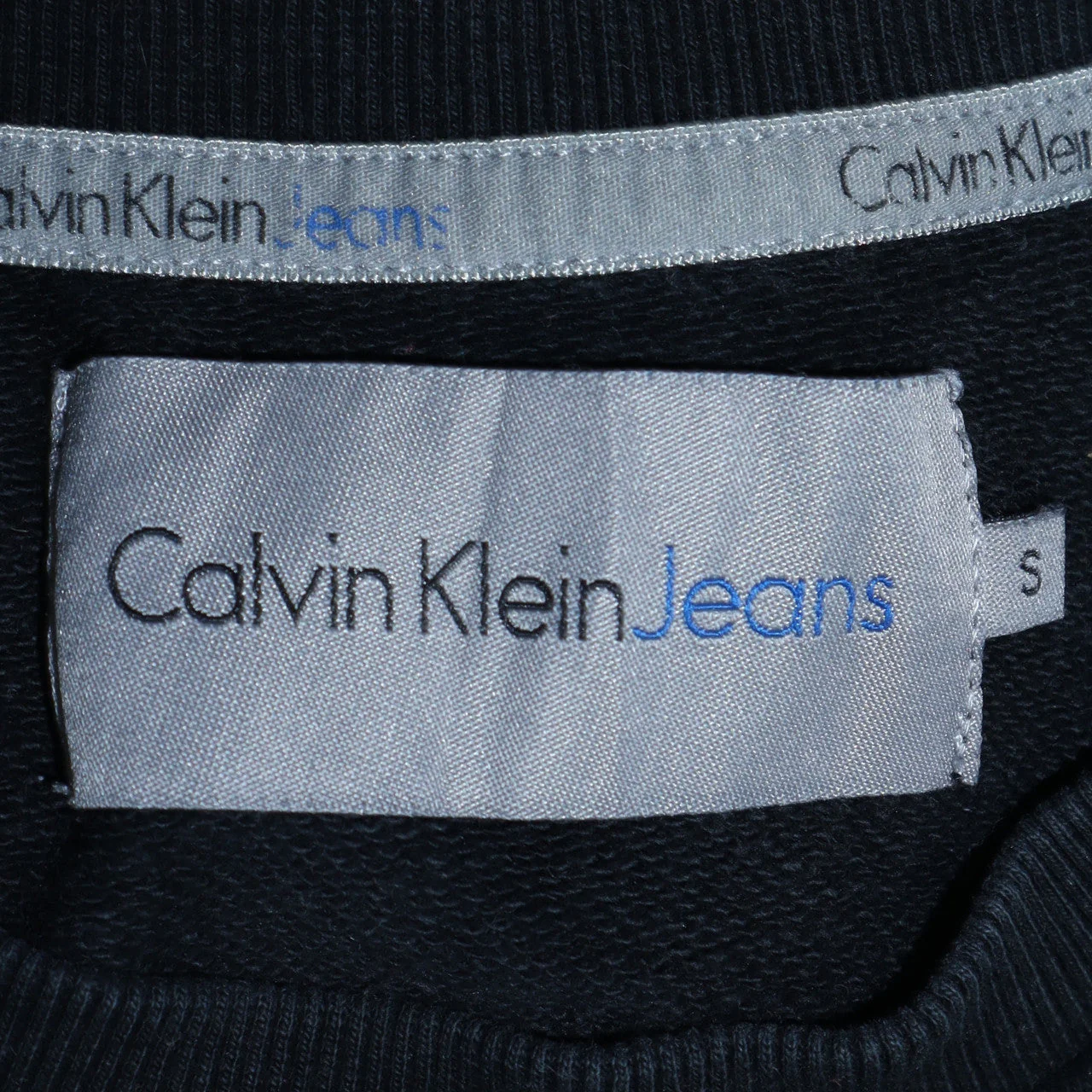 Calvin Klein Jeans Men's Black Regular Fit Cotton Sweatshirt S - Image 5