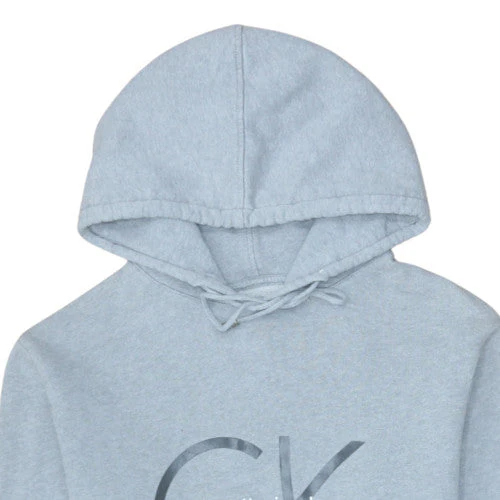 Calvin Klein Jeans Men's Blue Pullover Hoodie Size S Logo Graphic - Image 7