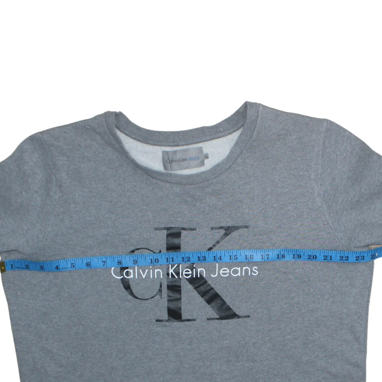 Calvin Klein Jeans Men's Grey XL Pullover Sweatshirt Logo Print - Image 2