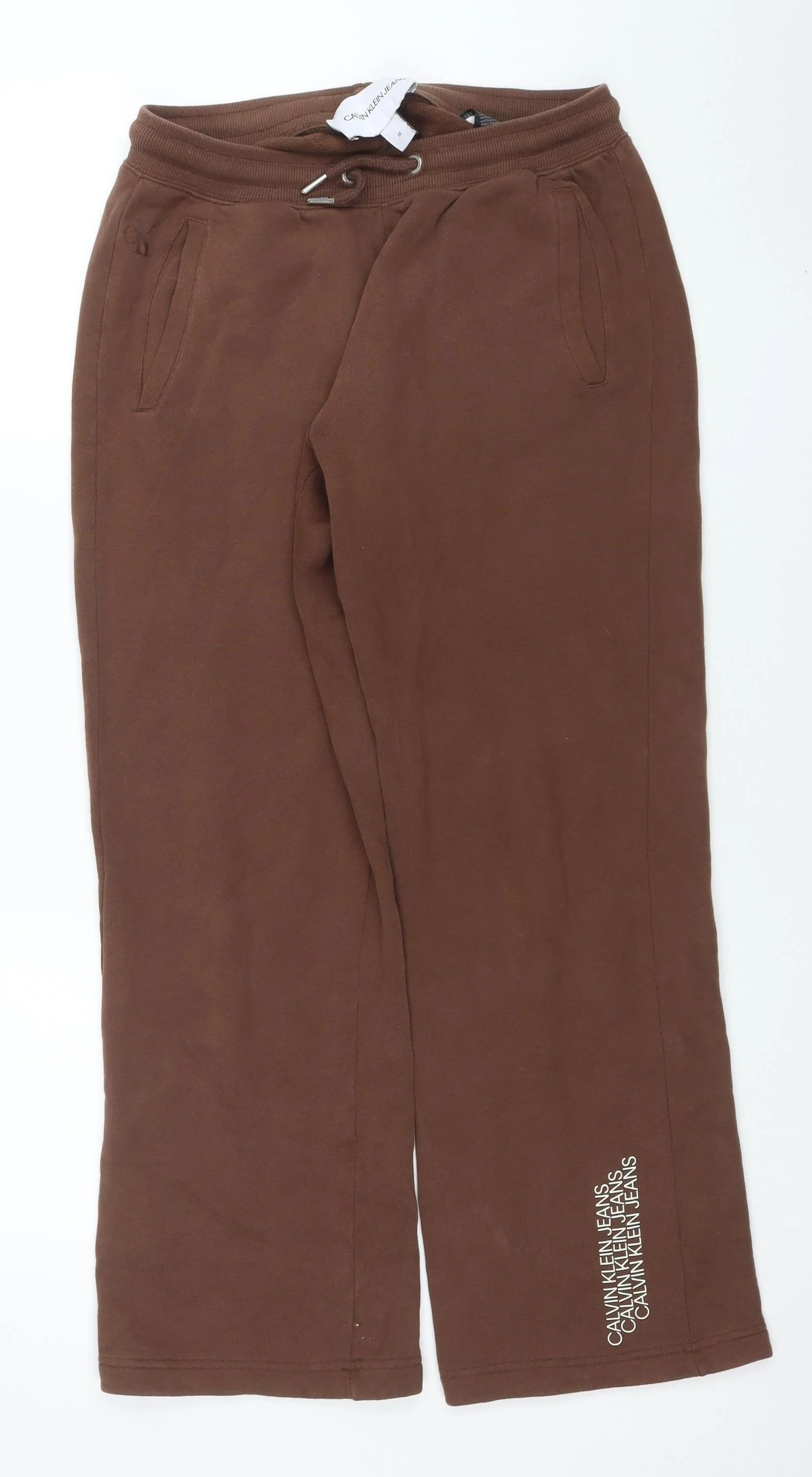 Calvin Klein Jeans Womens Brown Sweatpants M Jogger Style Cotton