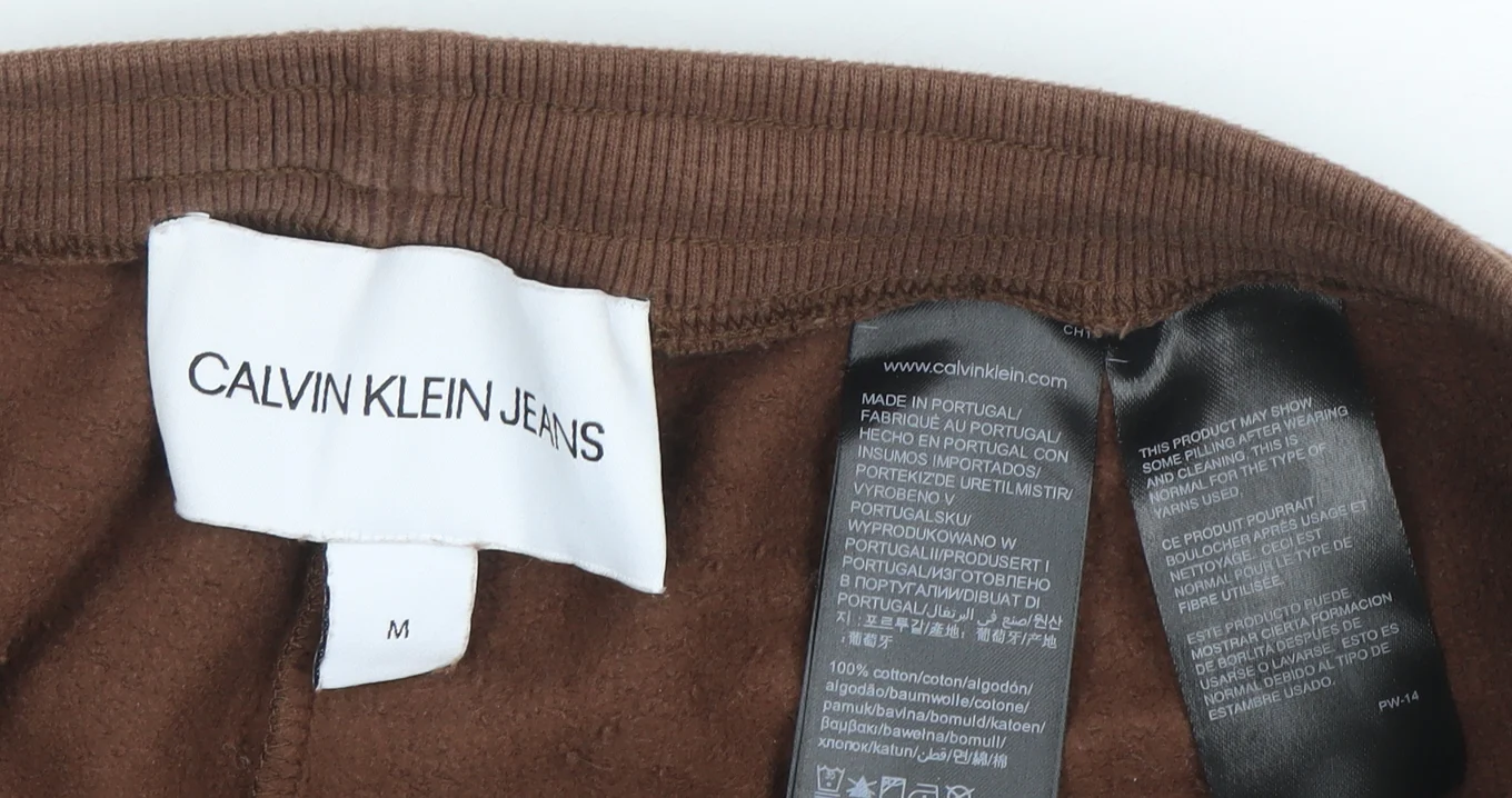 Calvin Klein Jeans Womens Brown Sweatpants M Jogger Style Cotton - Image 4